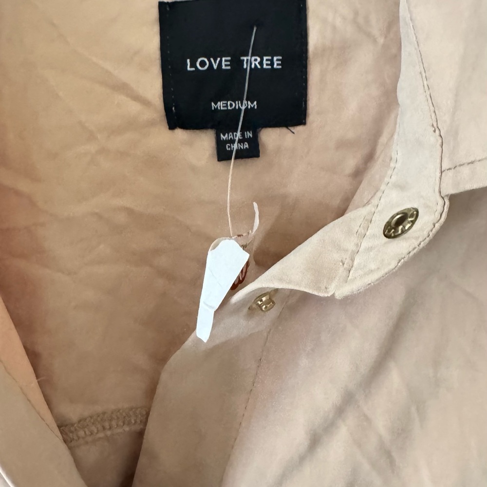Love Tree Tan Collared Shirt